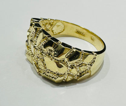 10K GOLD NUGGET RING- 7.8gm