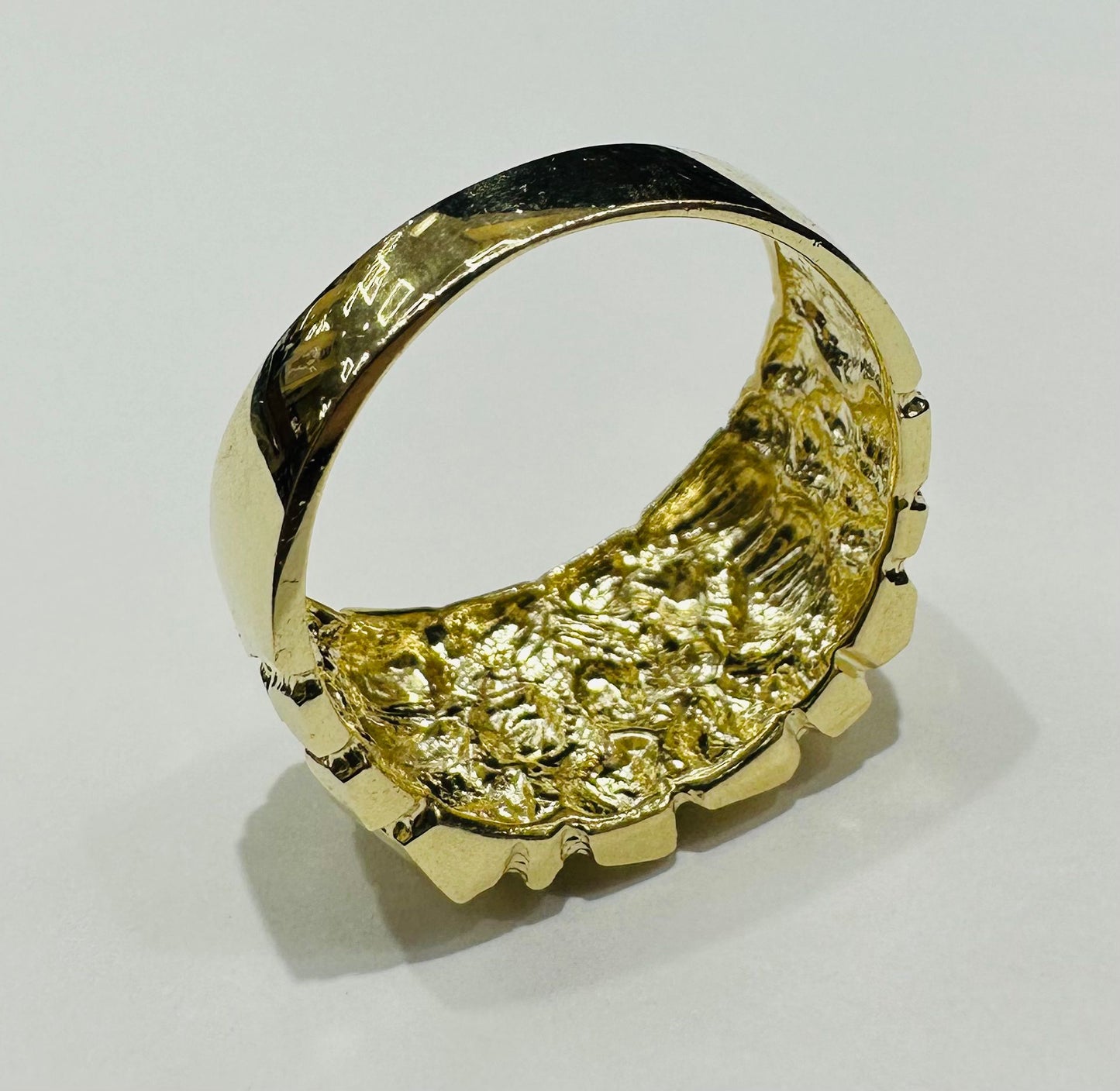 10K GOLD NUGGET RING- 7.8gm