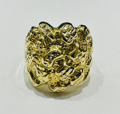10K GOLD NUGGET RING- 3.3gm