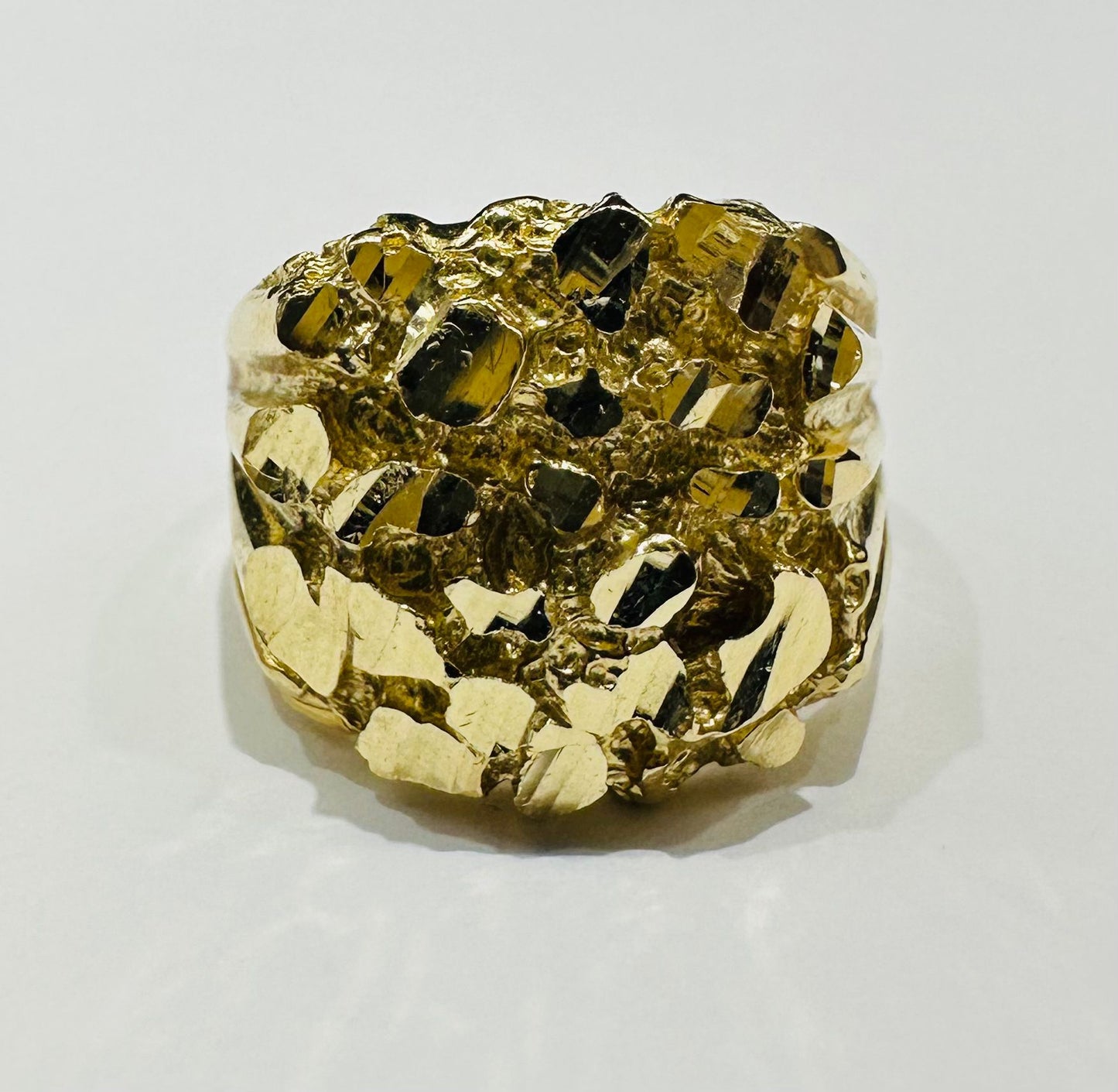 10K GOLD NUGGET RING- 8.4gm