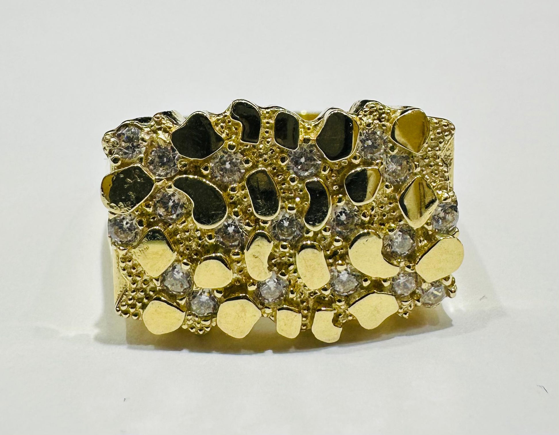 10K GOLD NUGGET RING- 5.8gm