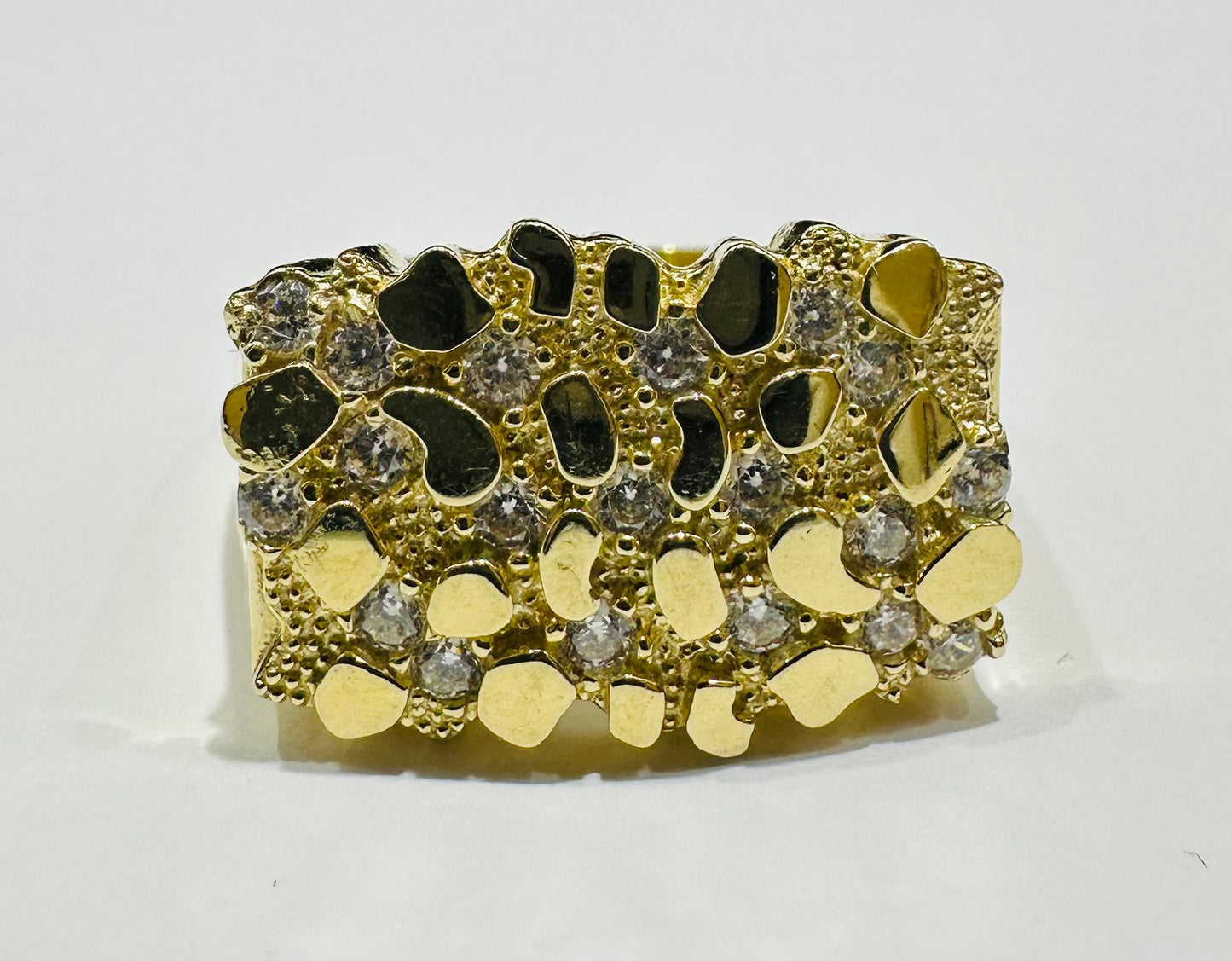 10K GOLD NUGGET RING- 5.8gm