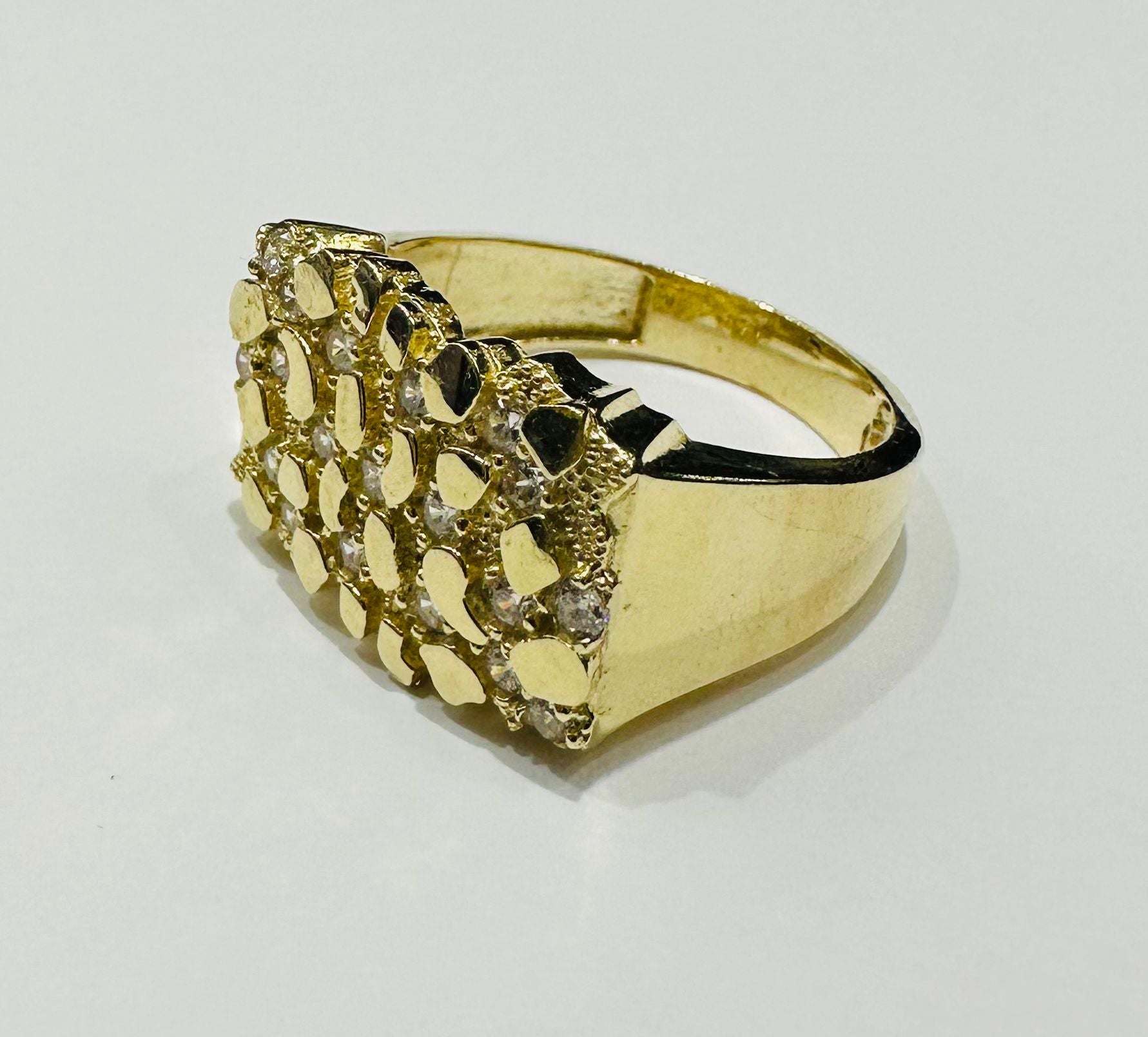 10K GOLD NUGGET RING- 5.8gm