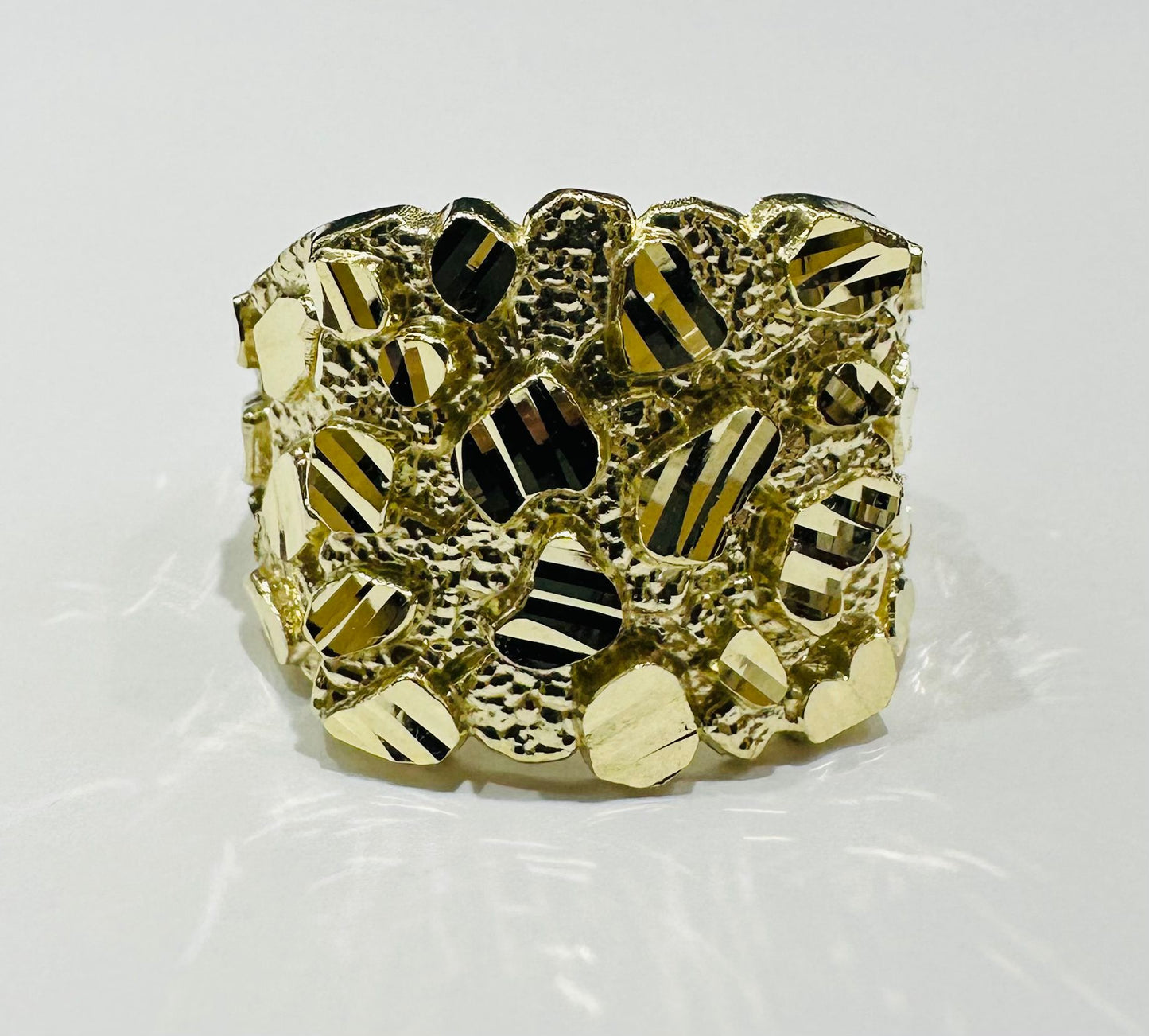 10K GOLD NUGGET RING- 5.8gm