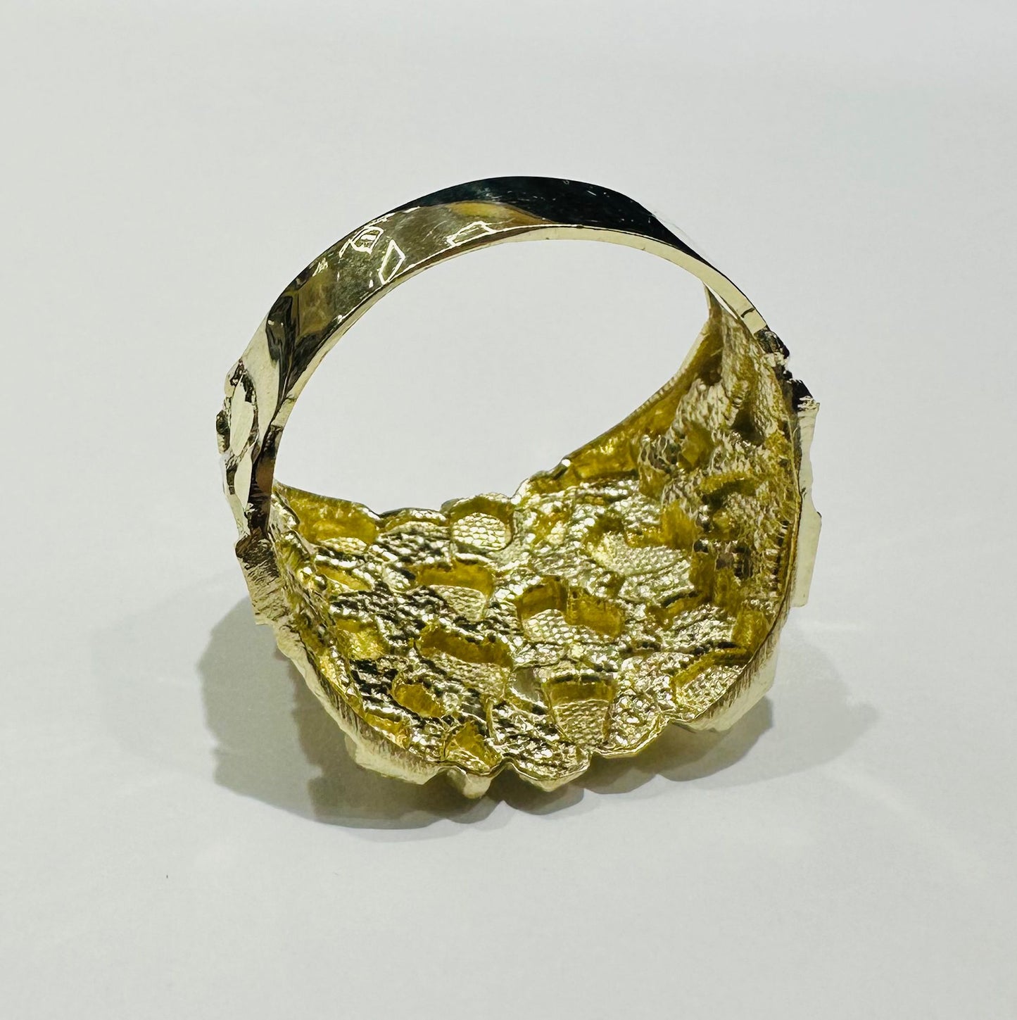 10K GOLD NUGGET RING- 5.8gm