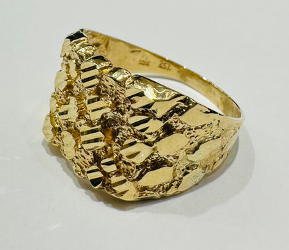 10K GOLD NUGGET RING- 5.6gm