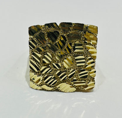 10K GOLD NUGGET RING- 8.0gm