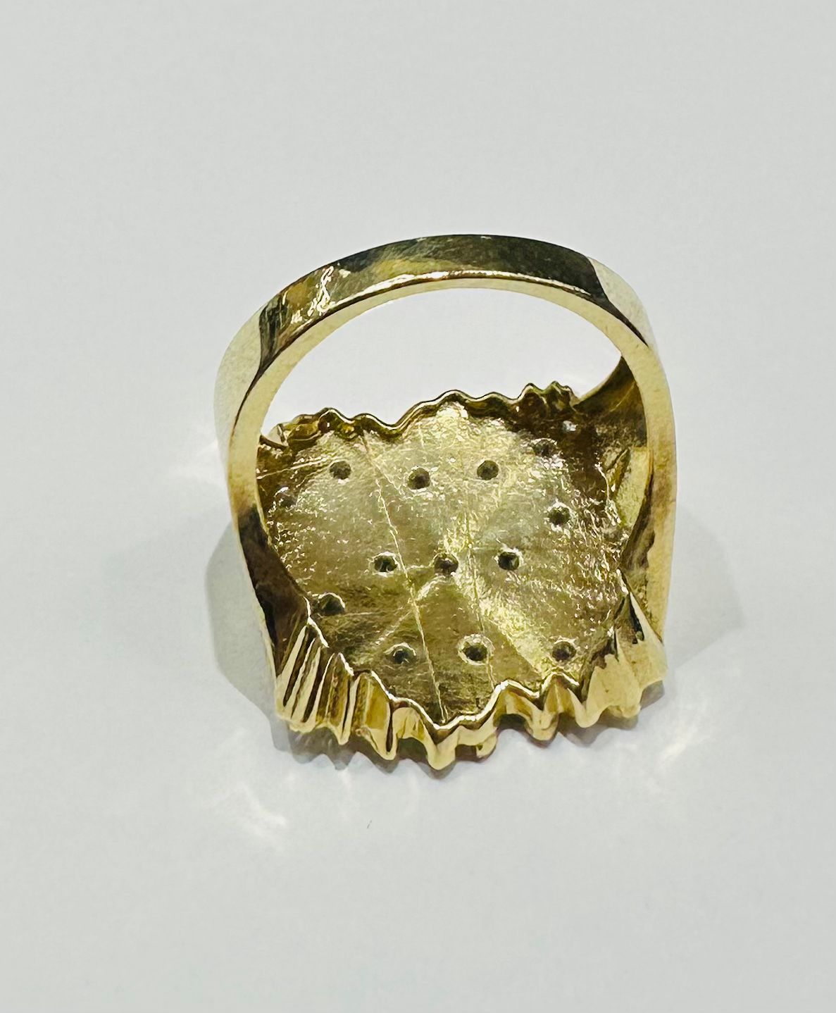 10K GOLD NUGGET RING- 7.4gm