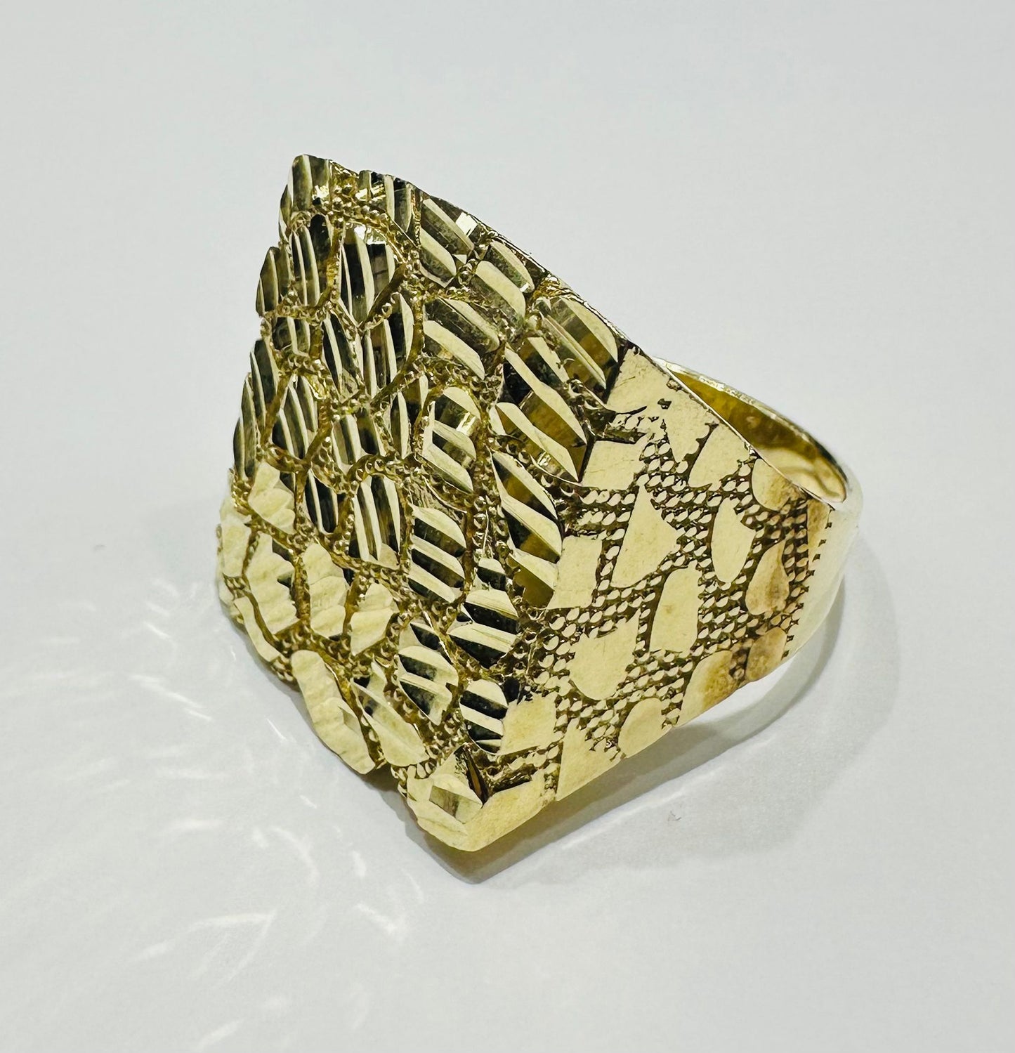 10K GOLD NUGGET RING- 8.0gm
