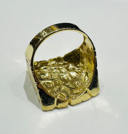 10K GOLD NUGGET RING- 8.0gm
