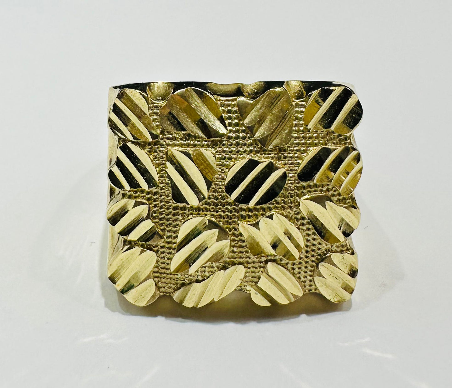 10K GOLD NUGGET RING- 9.6gm