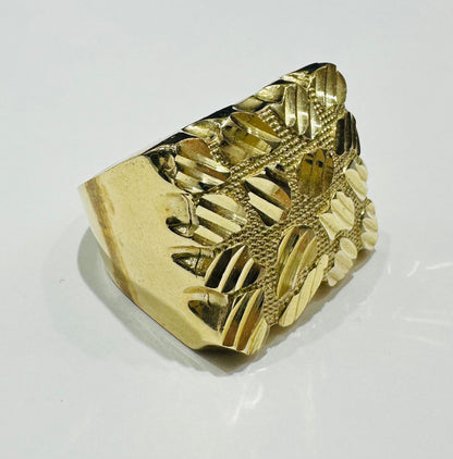 10K GOLD NUGGET RING- 9.6gm