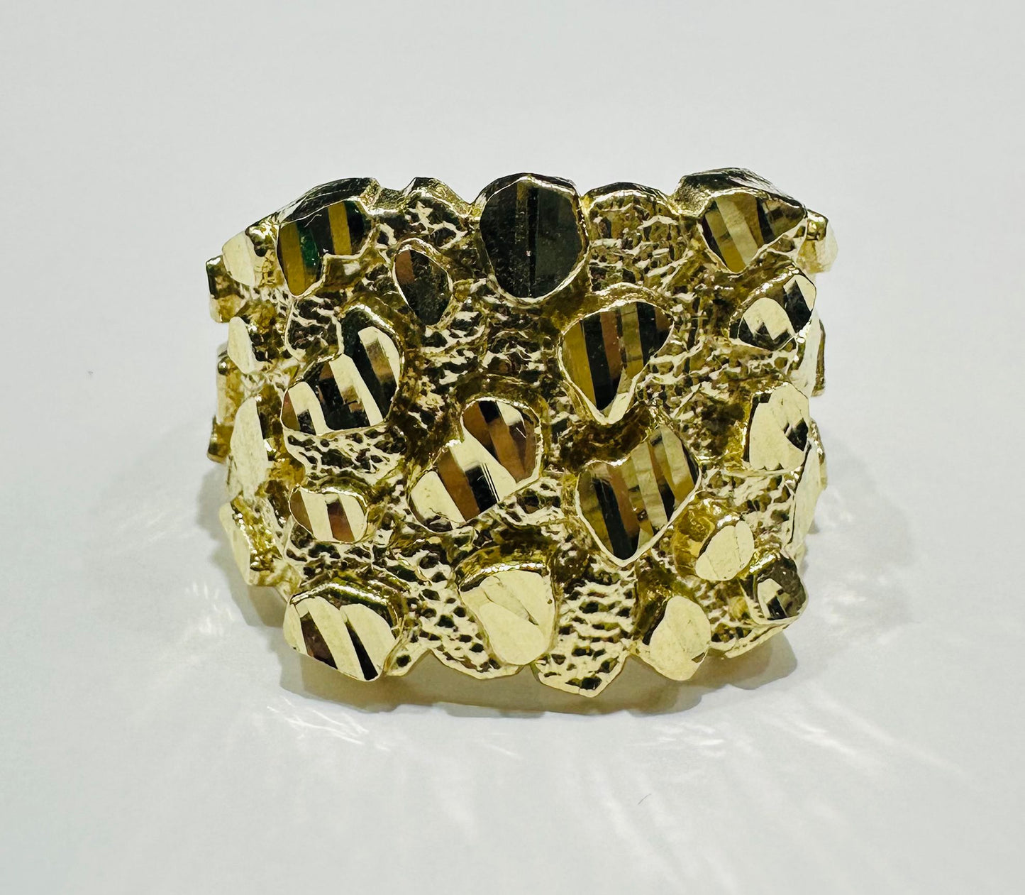 10K GOLD NUGGET RING- 6.2gm