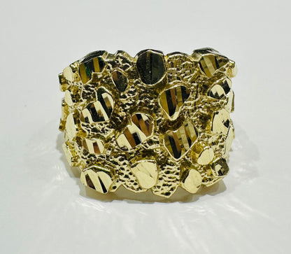 10K GOLD NUGGET RING- 6.2gm