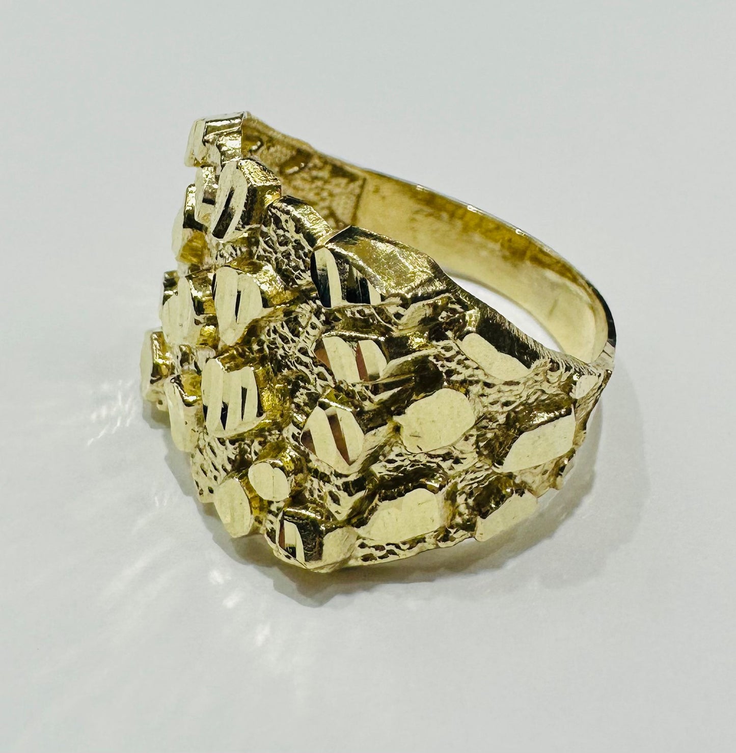 10K GOLD NUGGET RING- 6.2gm