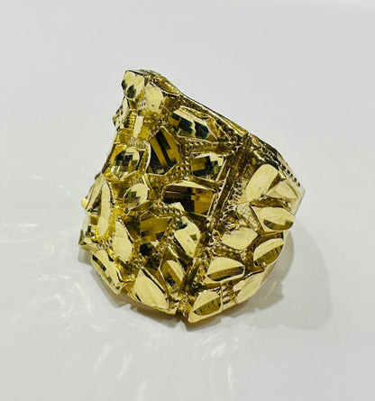 10K GOLD NUGGET RING- 7.9gm