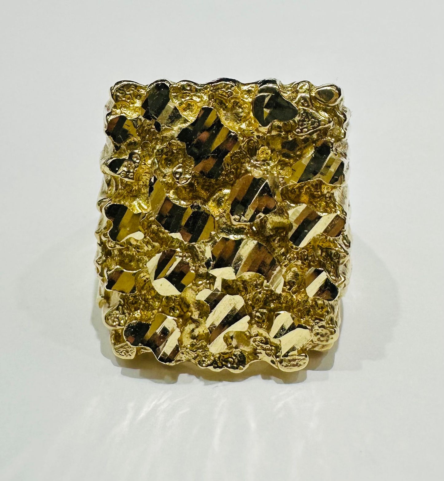 10K GOLD NUGGET RING- 20.0gm