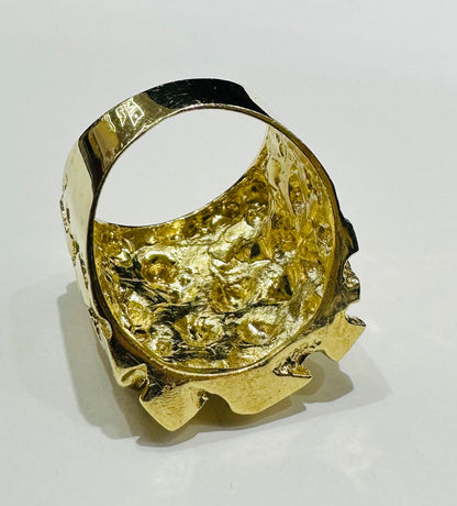 10K GOLD NUGGET RING- 20.5gm