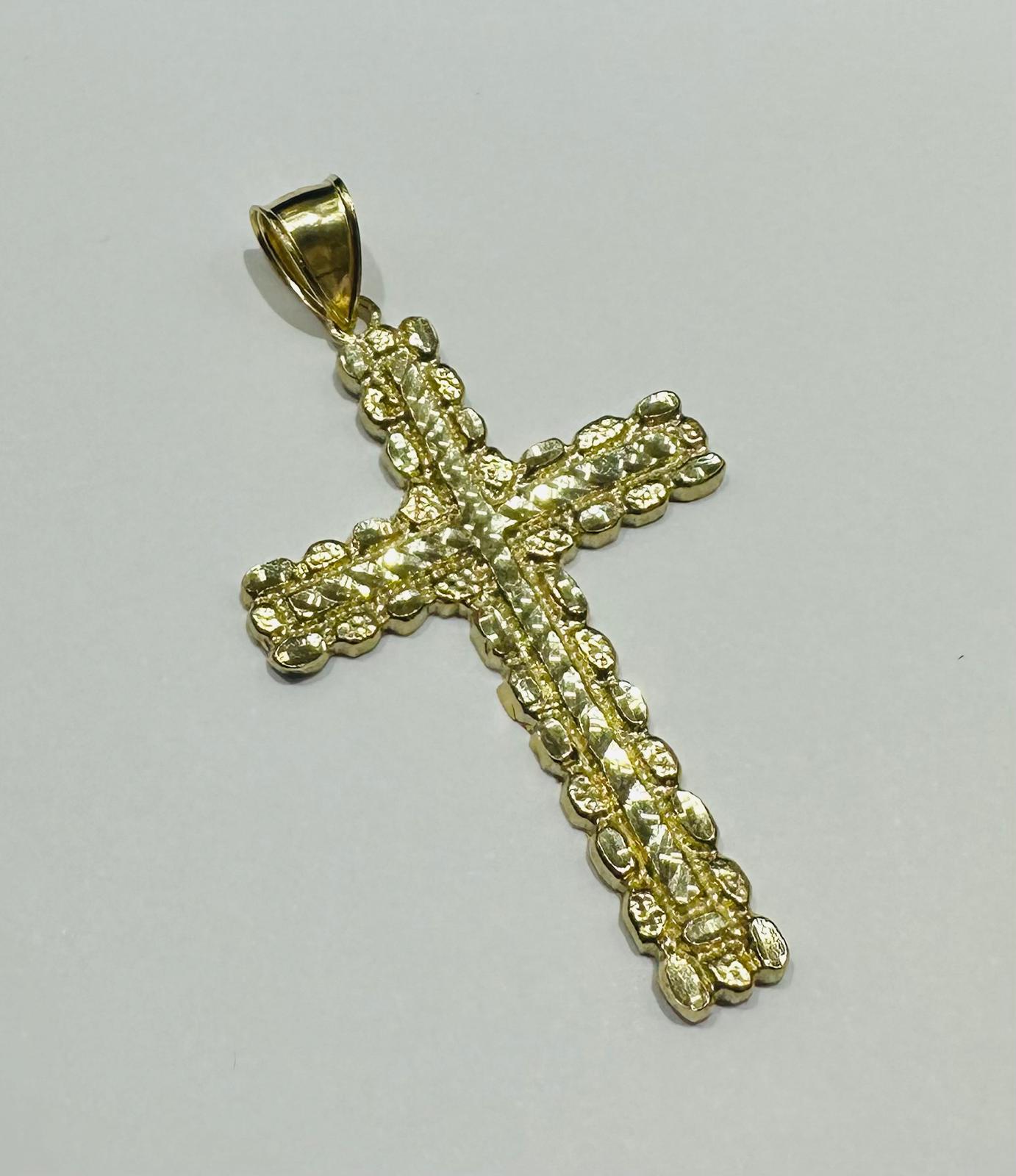 10K GOLD CROSS PENDANT- WEIGHT: 5.2gm