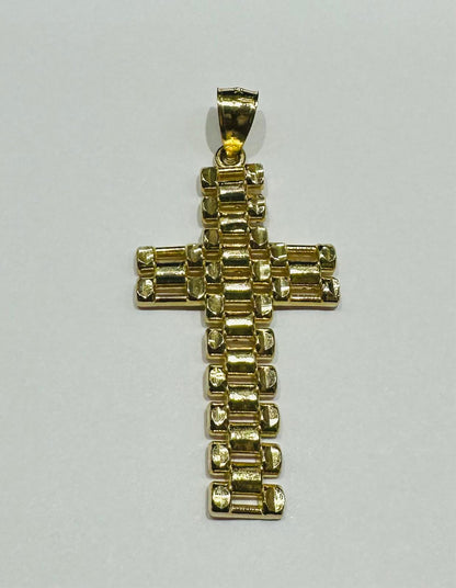 10K GOLD CROSS PENDANT- WEIGHT: 4.0gm