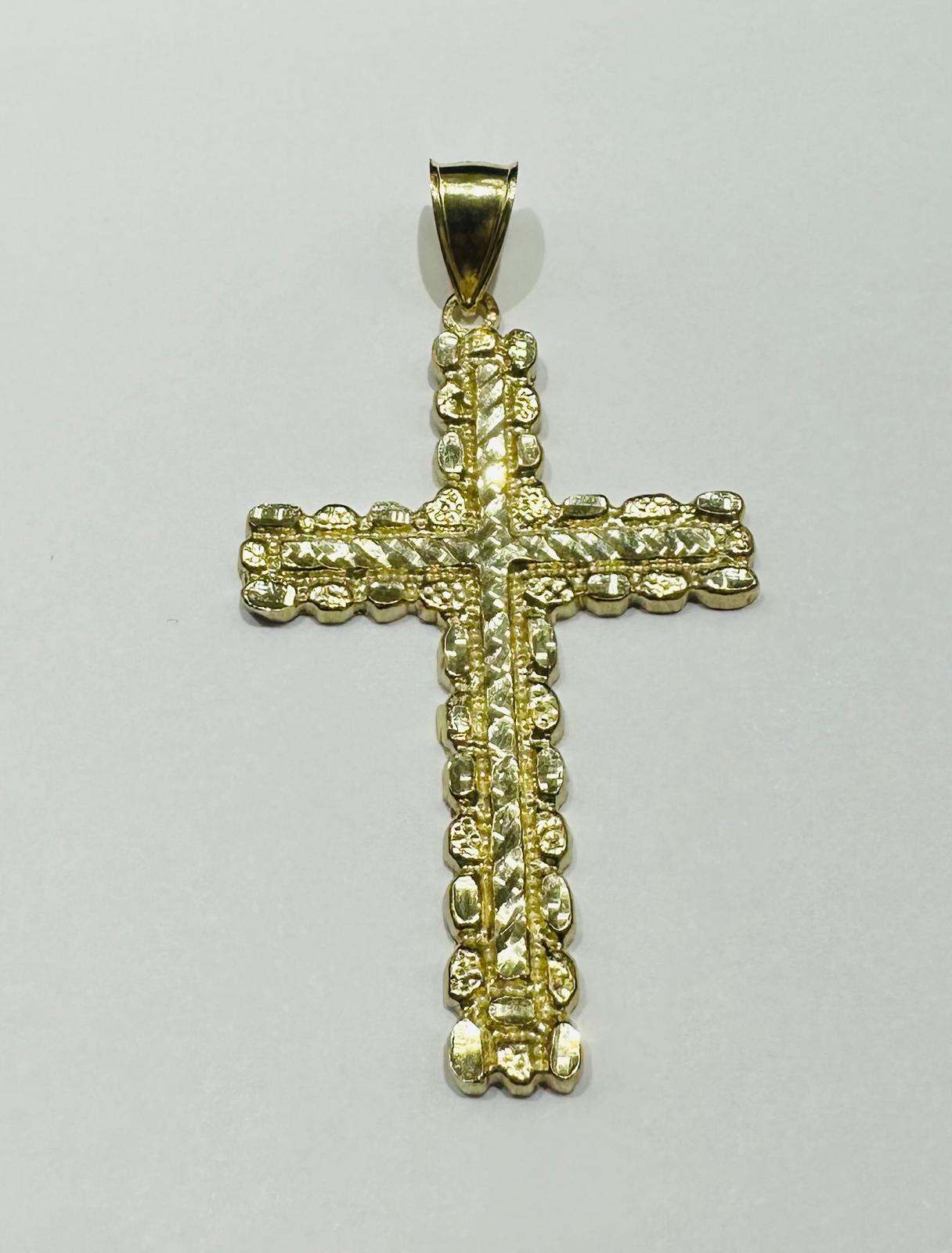 10K GOLD CROSS PENDANT- WEIGHT: 5.2gm
