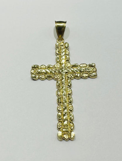 10K GOLD CROSS PENDANT- WEIGHT: 5.2gm