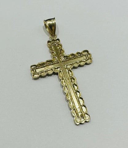 10K GOLD CROSS PENDANT- WEIGHT: 5.2gm