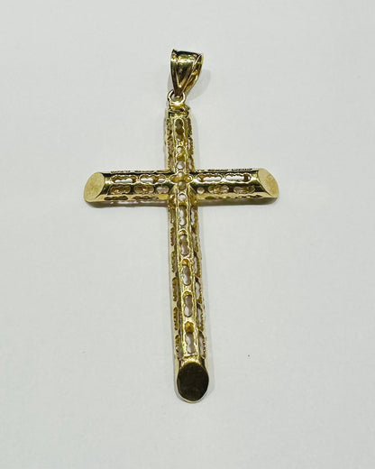 10K GOLD CROSS PENDANT- WEIGHT: 5.8gm