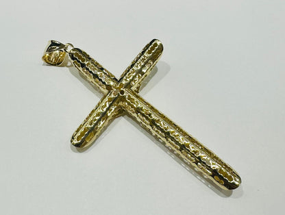 10K GOLD CROSS JESUS PENDANT- WEIGHT: 10.5gm