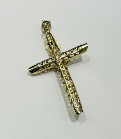 10K GOLD CROSS JESUS PENDANT- WEIGHT: 3.5gm