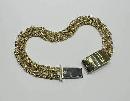 10K GOLD CHINO LINK CHAIN BRACELET- 16.4gm    8"   8.99mm