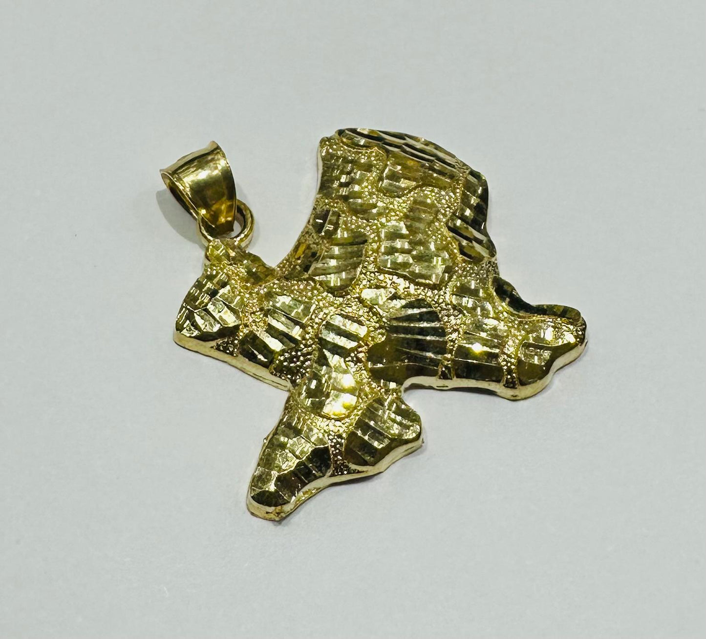 10K GOLD TEXAS NUGGET PENDANT-   WEIGHT: 5.6gm