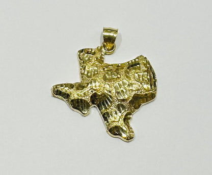 10K GOLD TEXAS NUGGET PENDANT-   WEIGHT: 5.6gm