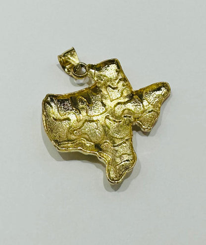 10K GOLD TEXAS NUGGET PENDANT-   WEIGHT: 5.6gm