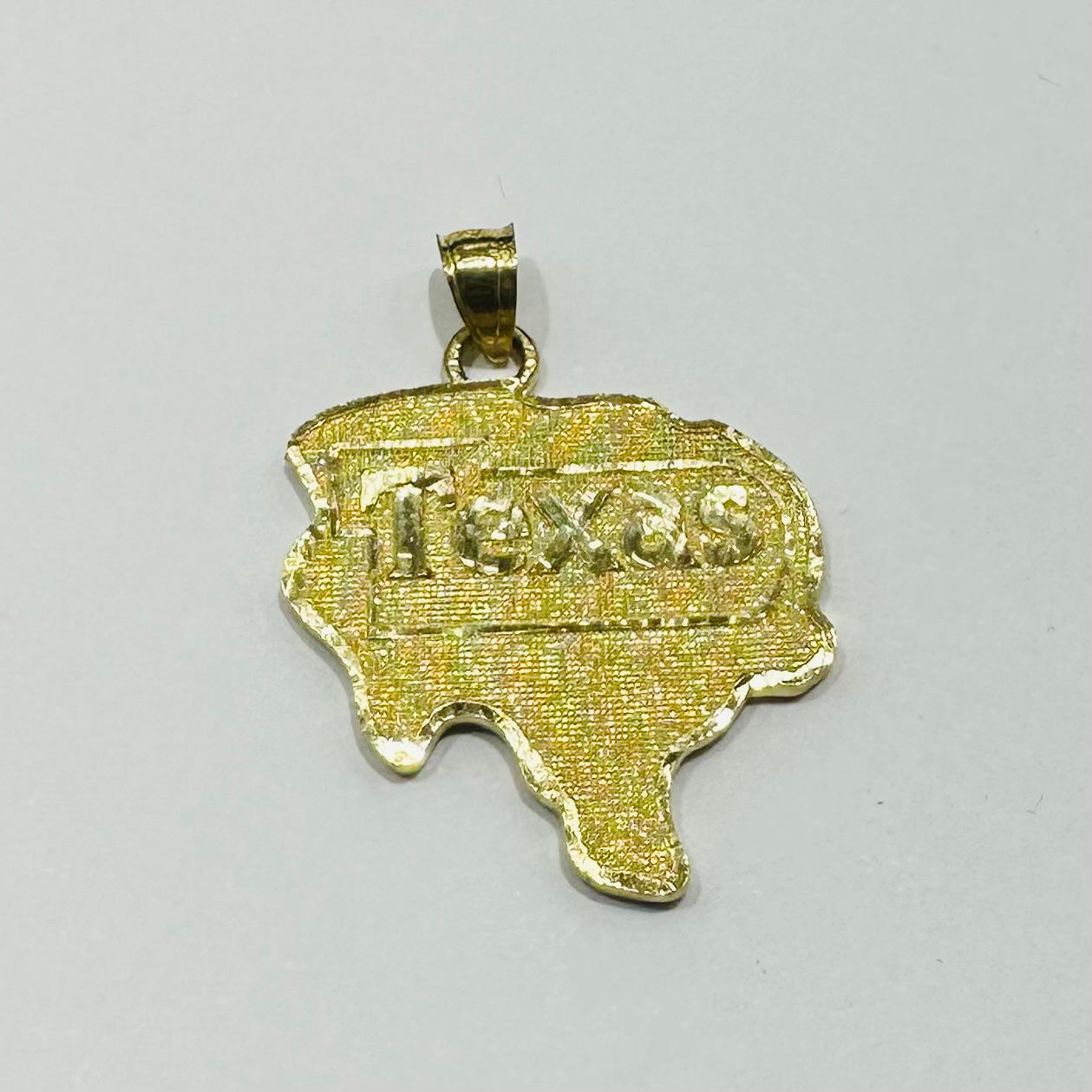 10K GOLD TEXAS PENDANT-   WEIGHT: 3.6gm