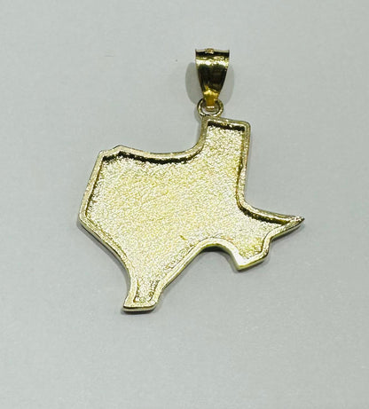 10K GOLD TEXAS NUGGET PENDANT-   WEIGHT: 3.5gm