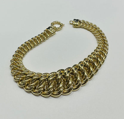 10K PRINCESSCUT CHAIN BRACELET- 20gm    9"