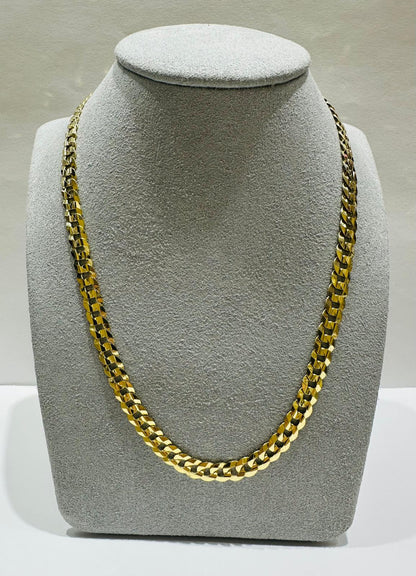 10K GOLD CUBAN LINK CHAIN- WEIGHT: 17.3gm   20"   5.75mm