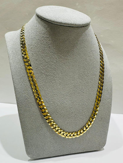10K GOLD CUBAN LINK CHAIN- WEIGHT: 17.3gm   20"   5.75mm