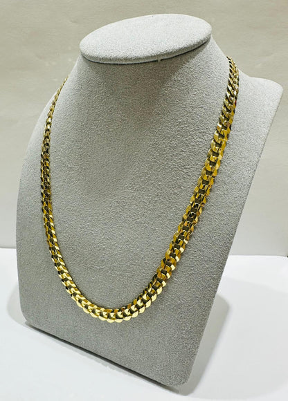 10K GOLD CUBAN LINK CHAIN- WEIGHT: 17.3gm   20"   5.75mm