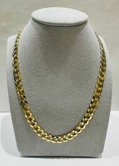 10K GOLD CUBAN LINK CHAIN- WEIGHT: 22.0gm   20"   6.95mm