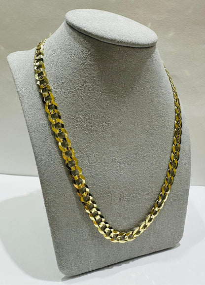 10K GOLD CUBAN LINK CHAIN- WEIGHT: 22.0gm   20"   6.95mm