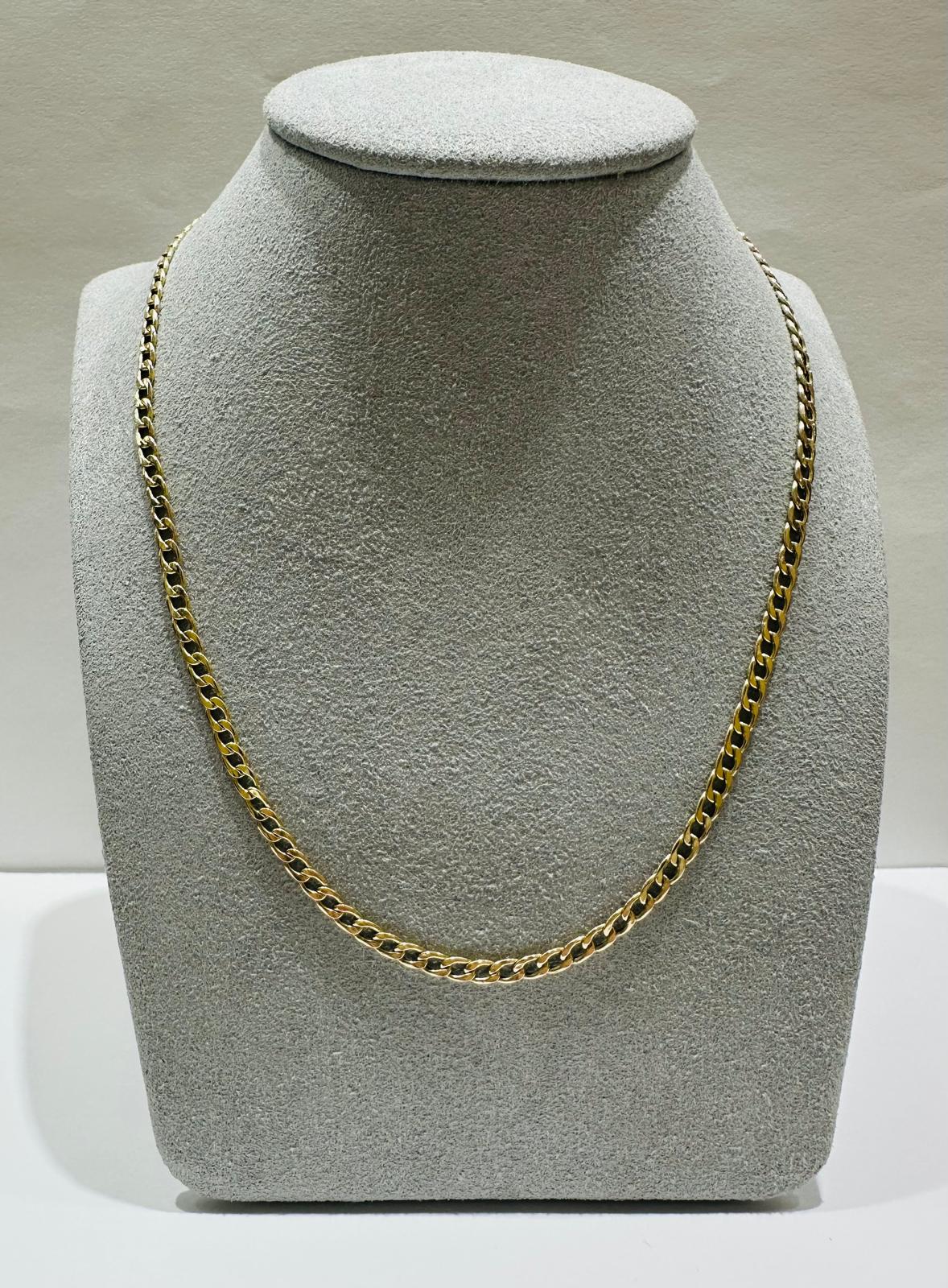 10K GOLD CUBAN LINK CHAIN- WEIGHT: 2.6gm   20"   3.02mm