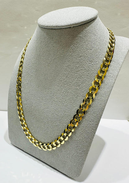 10K GOLD CUBAN LINK CHAIN- WEIGHT: 26.5gm   24"   6.90mm