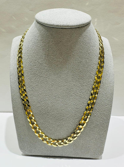 10K GOLD CUBAN LINK CHAIN- WEIGHT: 24.2gm   22"   6.90mm