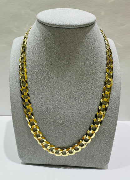 10K GOLD CUBAN LINK CHAIN- WEIGHT: 29gm   20"   8.20mm