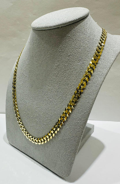 10K GOLD CUBAN LINK CHAIN- WEIGHT: 18.2gm   22"   5.78mm