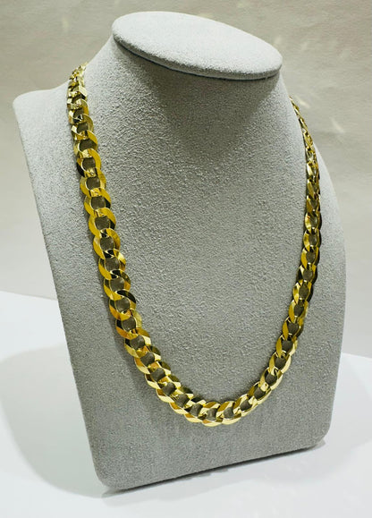 10K GOLD CUBAN LINK CHAIN- WEIGHT: 37.3gm   26"   8.15mm