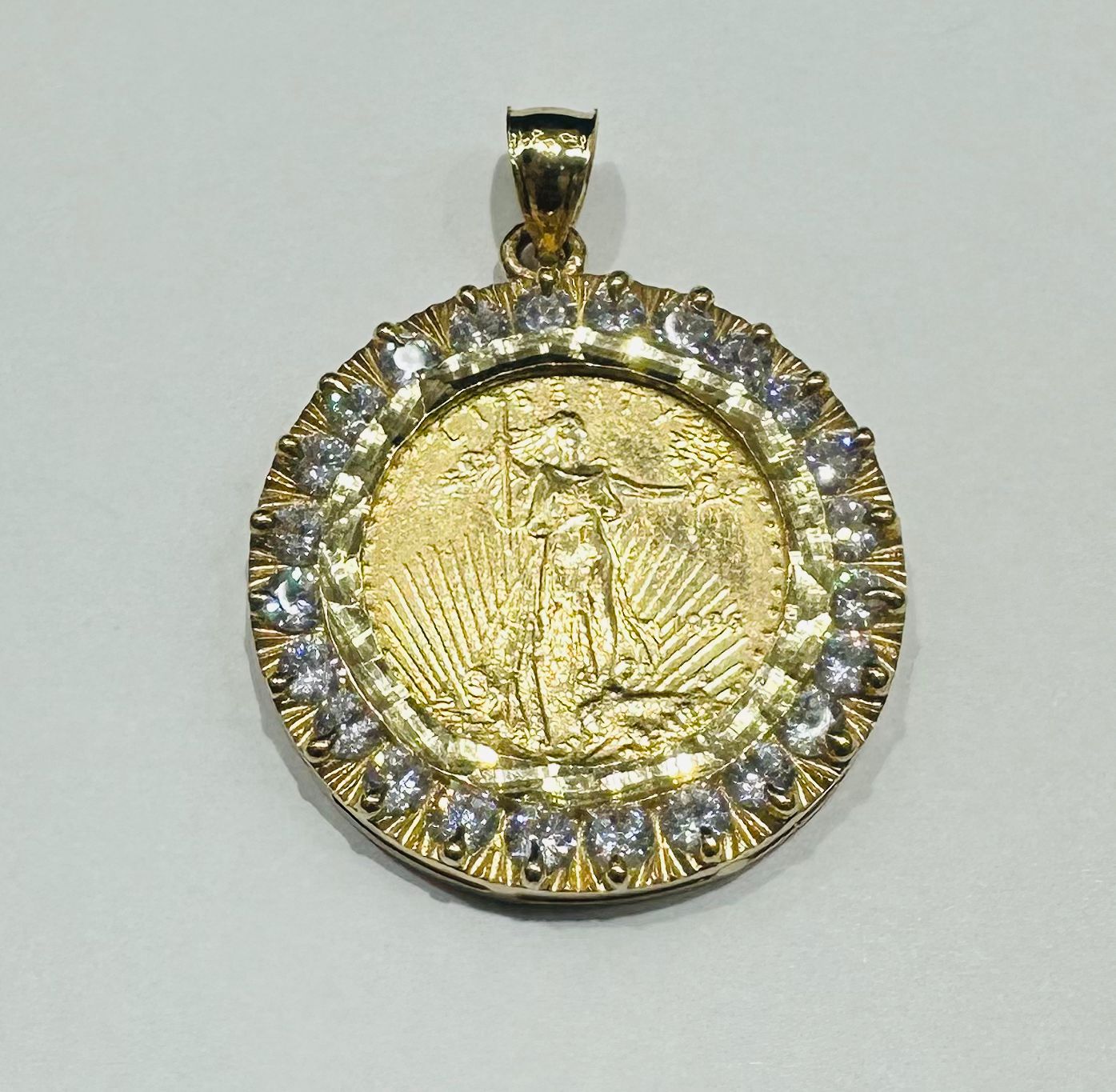 10K GOLD LIBERTY COIN PENDANT- WEIGHT: 8.9gm