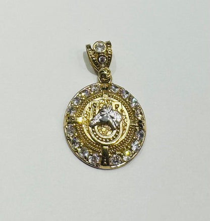 10K GOLD HORSESHOE PENDANT- WEIGHT: 4.5gm